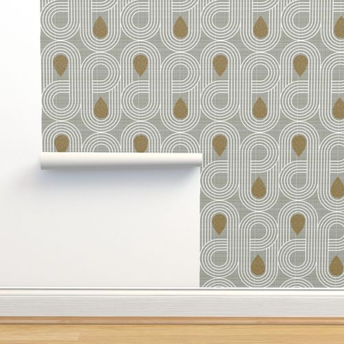 Non-Pasted Traditional Pebble Wallpaper | Spoonflower