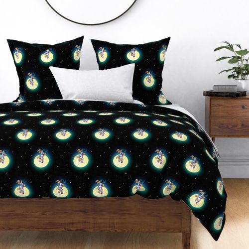 Duvet Cover Set by Art Deco designs Available in 2 sizes FLY ME TO THE MOON 