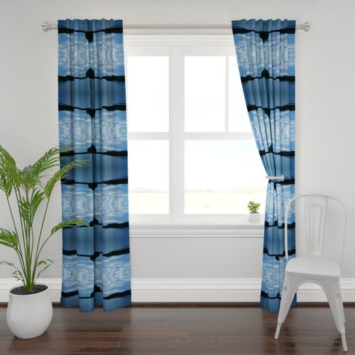 Plymouth Curtain Panel featuring Lakeview by kittykittypurrs