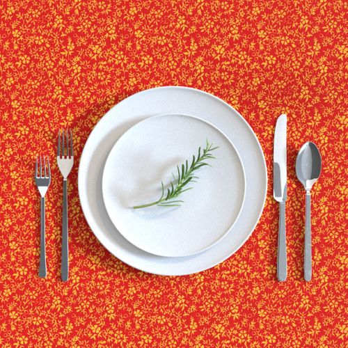 Tablecloth Floral Ditsy Autumn Kitchen Provence Richelieu Ver Cotton Sateen  | eBay