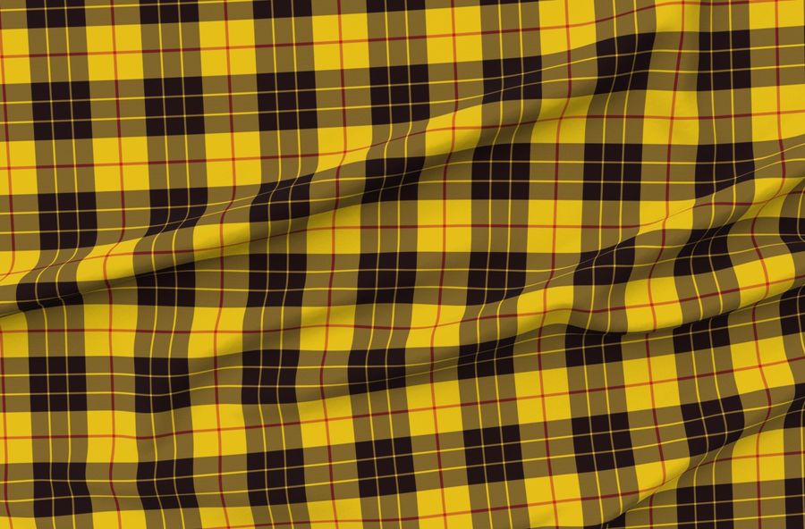 Macleod Tartan / Macleod Of Lewis 8" Yellow/Dk Brown 1842 Sobieski