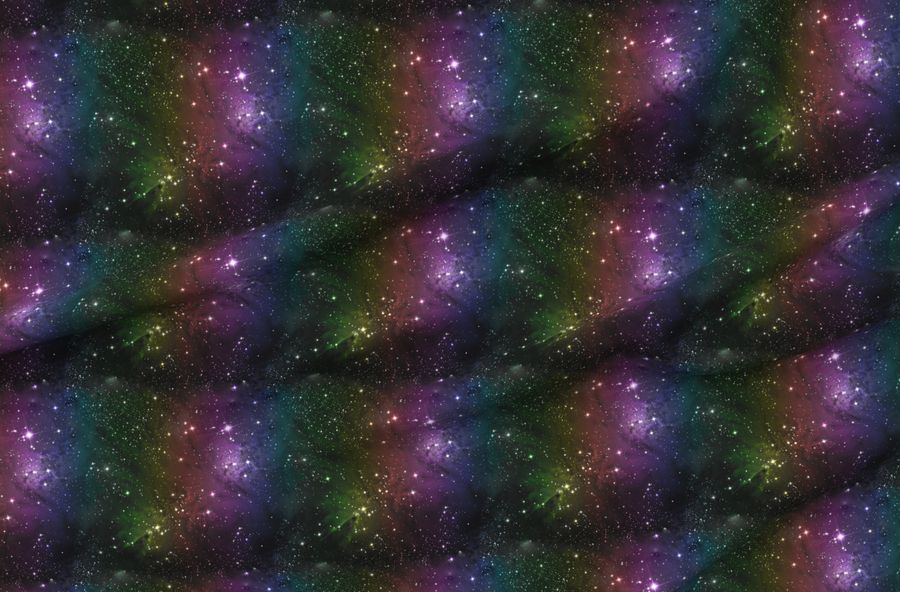Rainbow Galaxy  Outer Space Stars