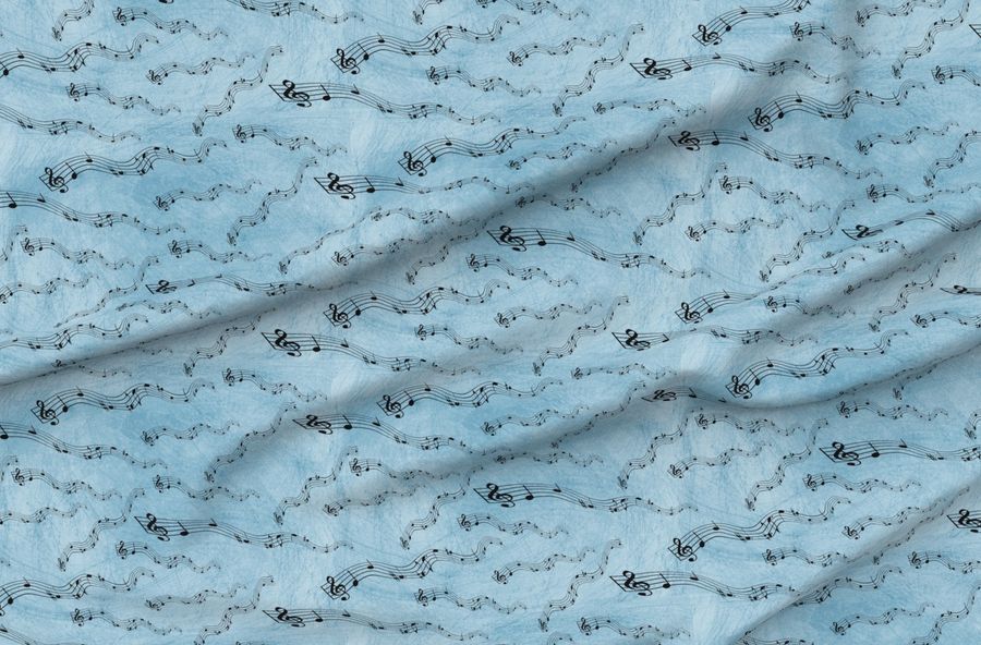 Music Notes Blue