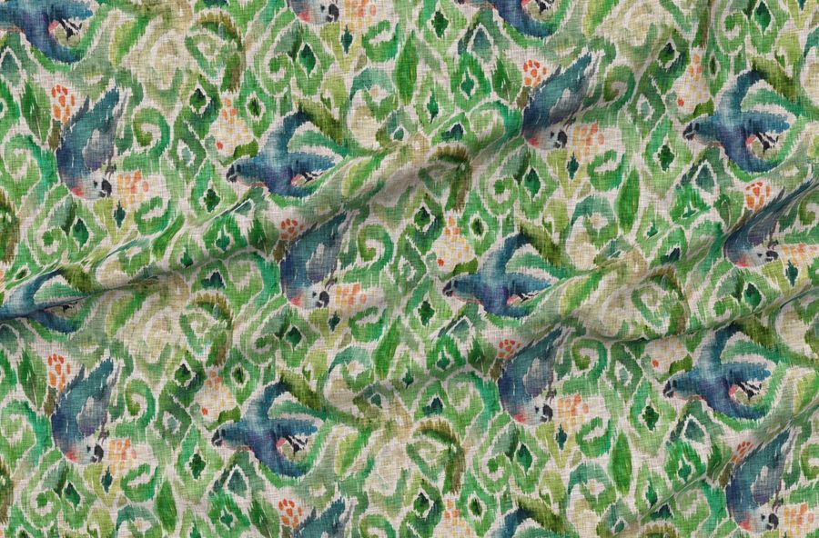 Ikat Parrot Emerald