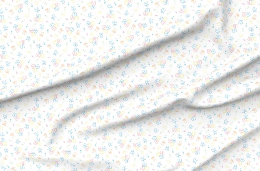 Baby Symbols Sketch - White Cloud
