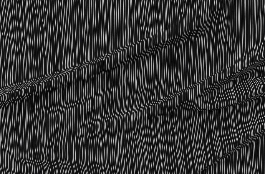 Skeleton Stripe Black And White - Child/Adult Costume Print
