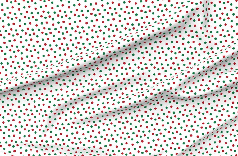 Christmas Dots / Red And Green Christmas Christmas Dots Cute Christmas Red