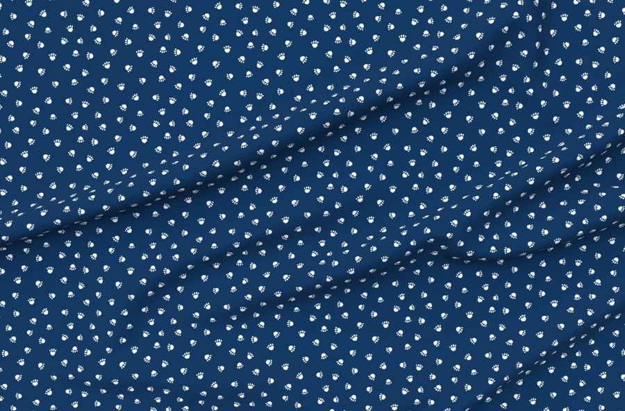 Navy Blue Paw Print  Pet  Dog  Cat