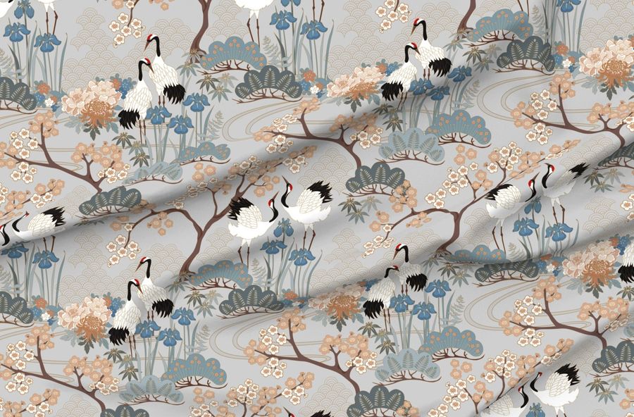 Large Scale Japanese Garden Grey 24In