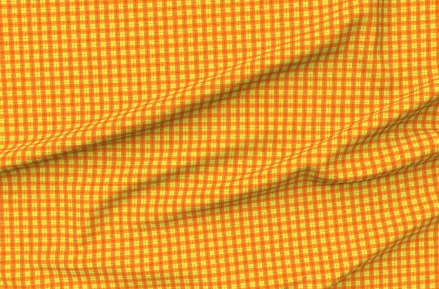 Orange Halloween Plaid Smaller
