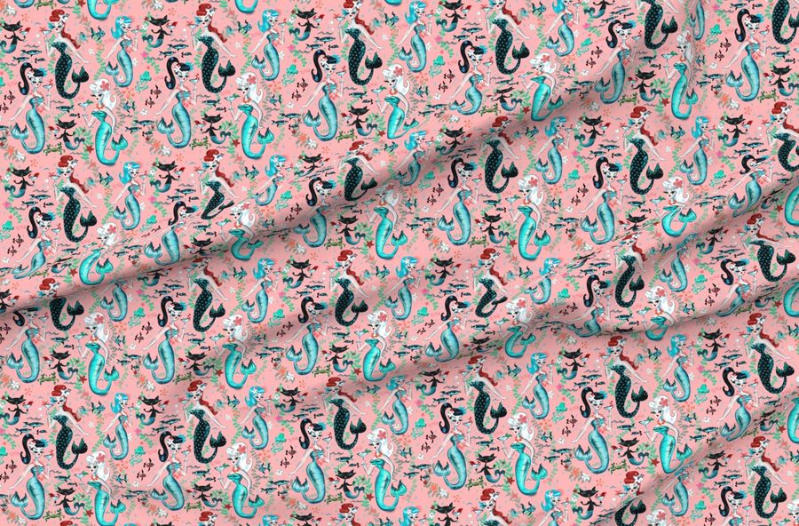 Martini Mermaids On Coral