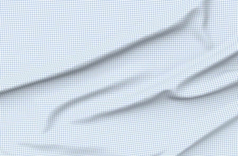 Foggy Morning Pale Blue Gingham 1/4" Squares
