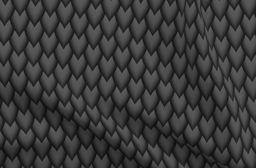 Black Dragon Scales - Spoonflower