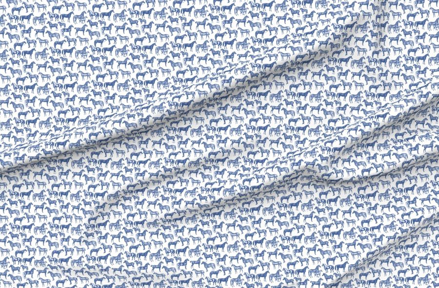 Blue Horse Pattern