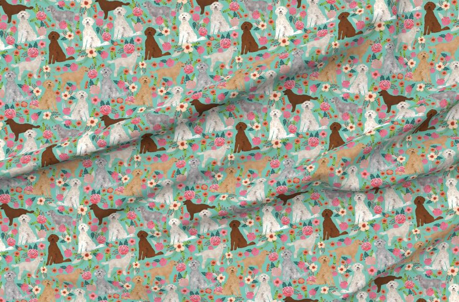 Golden Doodles (Large) Cute Dog Floral Cute Golden Doodle Colors Best