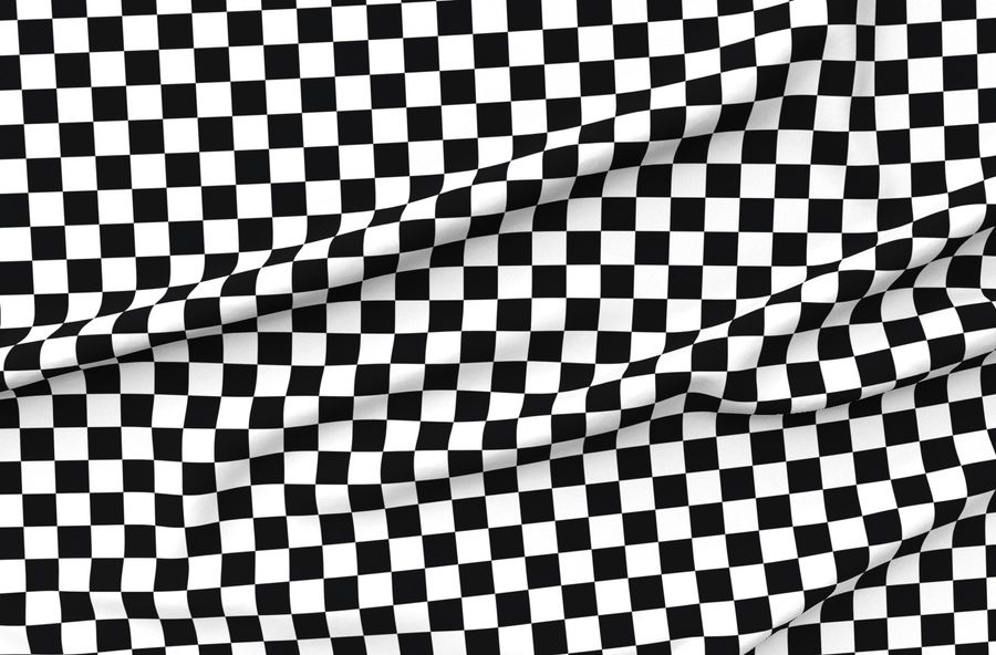 2 Inch Black And White Checkerboard Squares (4 Inch Repeat)