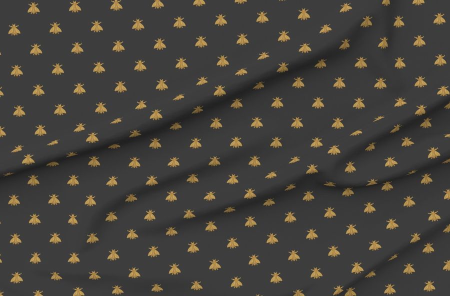 Napoleonic Bees Faux Gilt On Cendre