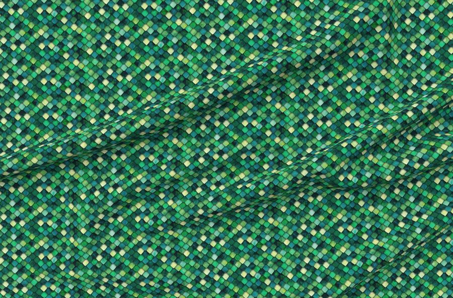Dragon Scales - Green Multi