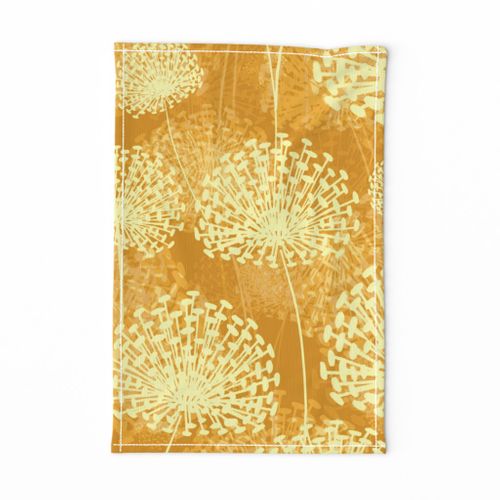 Details about   Spoonflower Tea Towel Letters Floral Navy Sunflower Wildflower Linen Cotton 