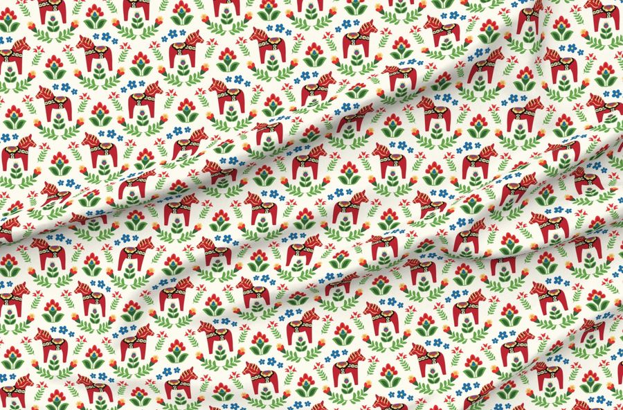 Swedish Folk Dala Horses