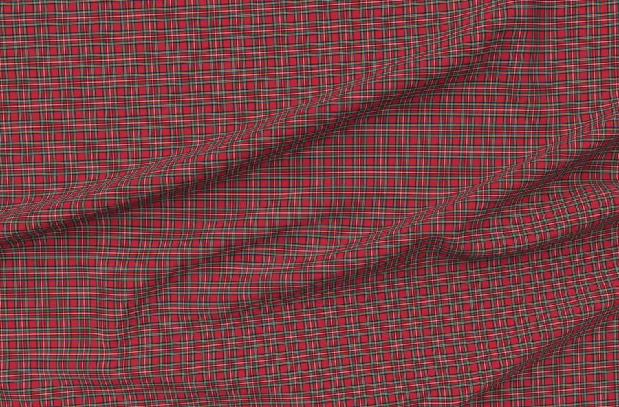 Sm Royal Stewart Tartan Style 1 - 2" Repeat Perfect For Christmas
