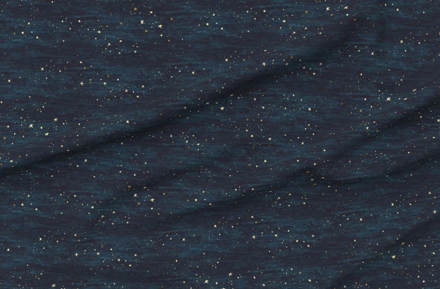Night Sky Stars Midnight Blue Space Celestial