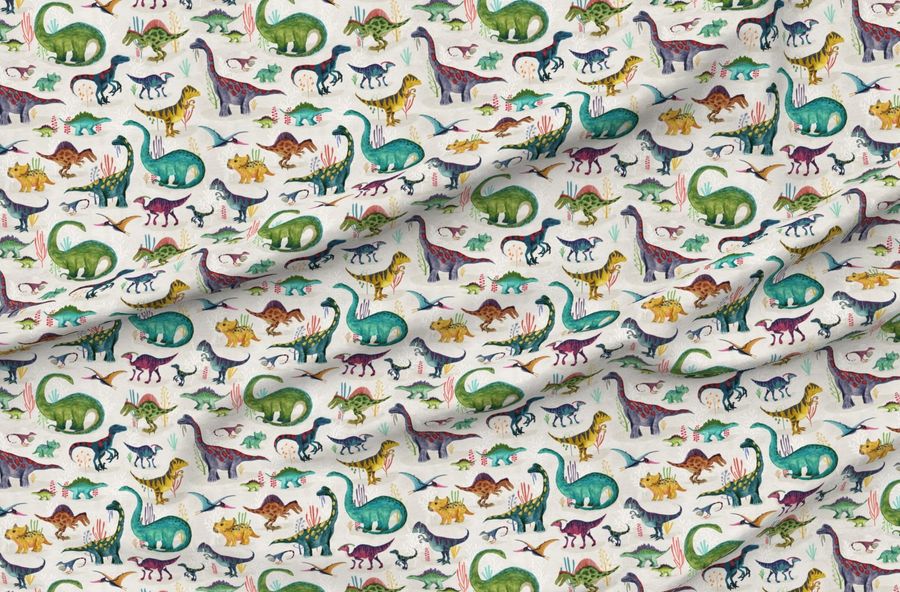 Dinosaurs Bright - Large - Colorful Dino Friends Bold Kids Prehistoric
