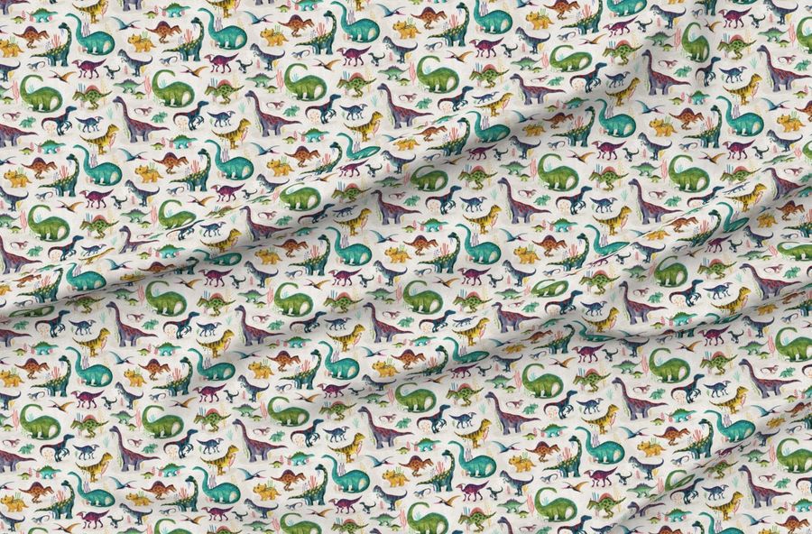 Dinosaurs Bright - Small - Colorful Dino Friends Playful Kids Prehistoric