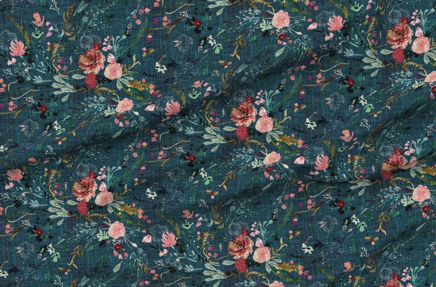 Fable Floral (Teal) Jumbo