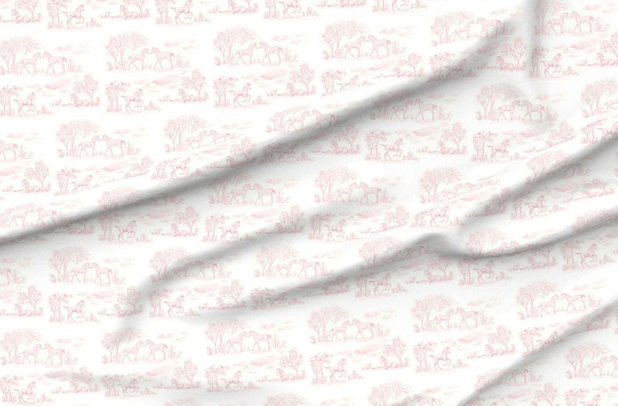 Pink Pony Toile
