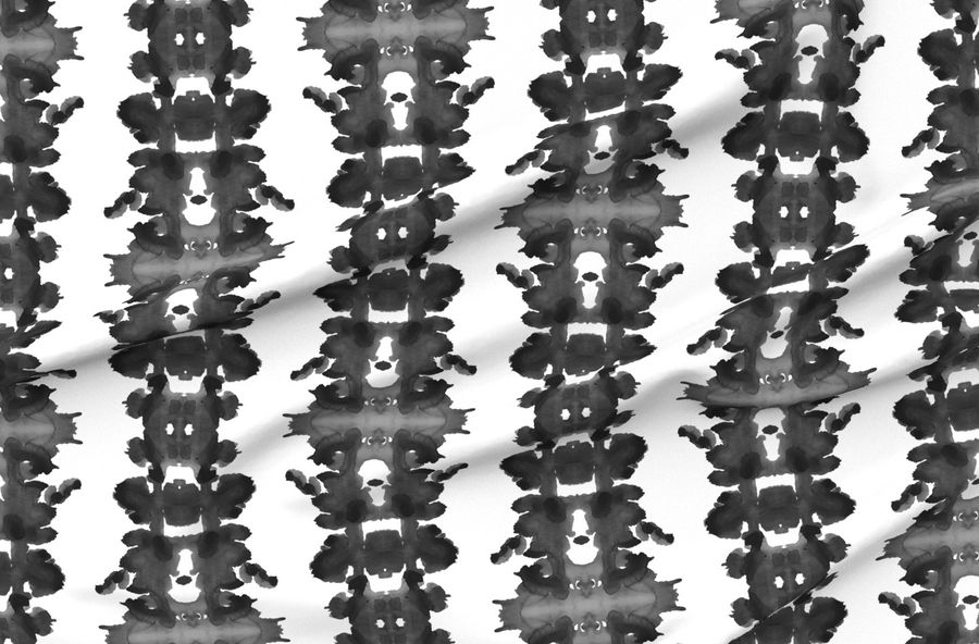 Black And White Double Inkblot