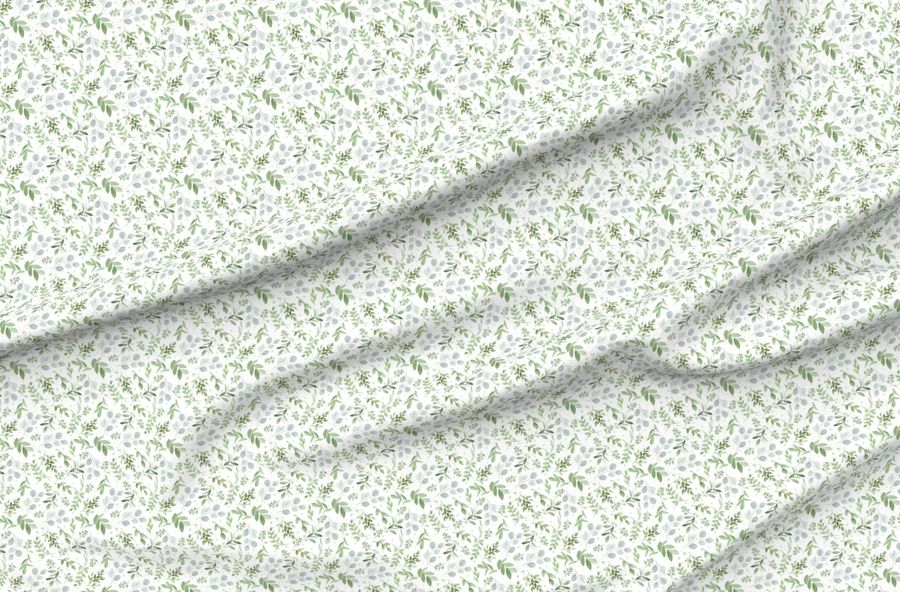 Small Scale Eucalyptus Greenery Pattern