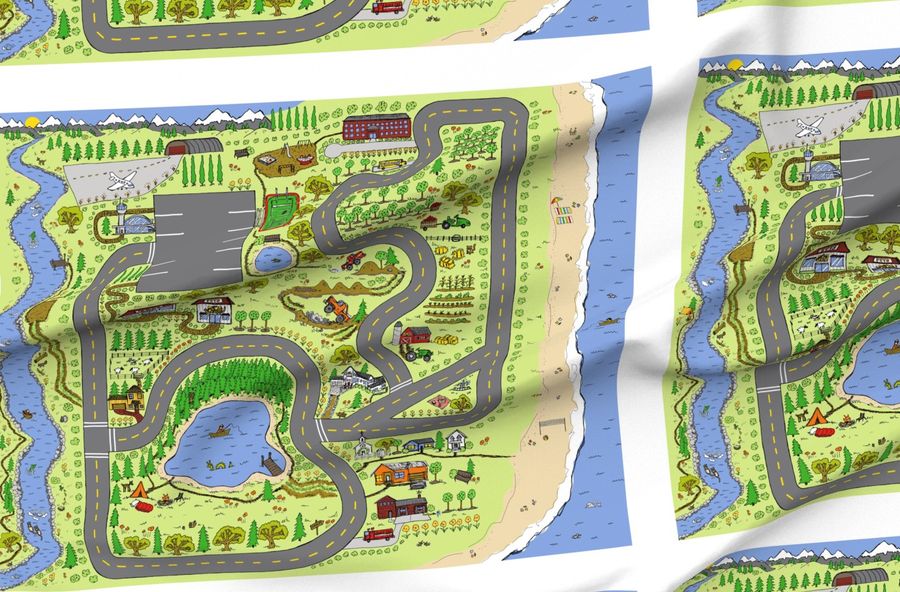 Country Roads Outdoor Adventure Play Mat