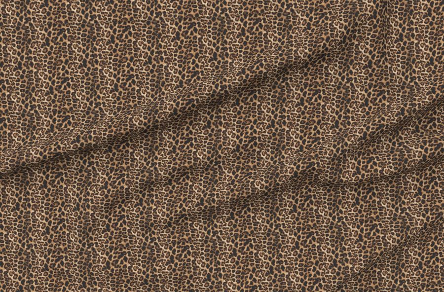 Cheetah Leopard Brown/Tan Velvety Look