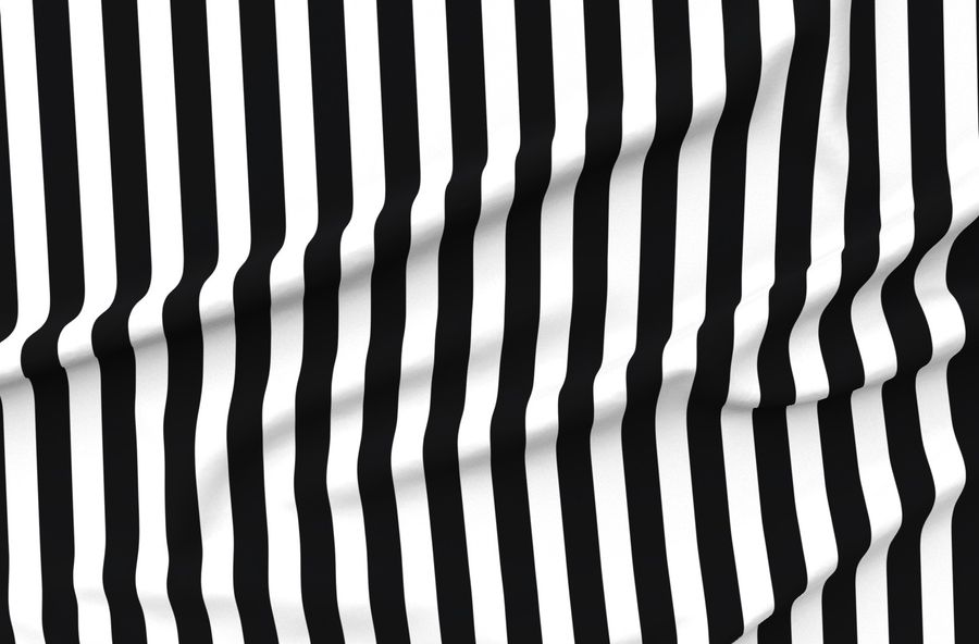 2" Stripes Vertical //Black And White