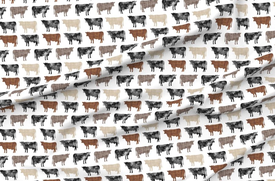 Watercolor Cows + Mocha Caramel 13-2