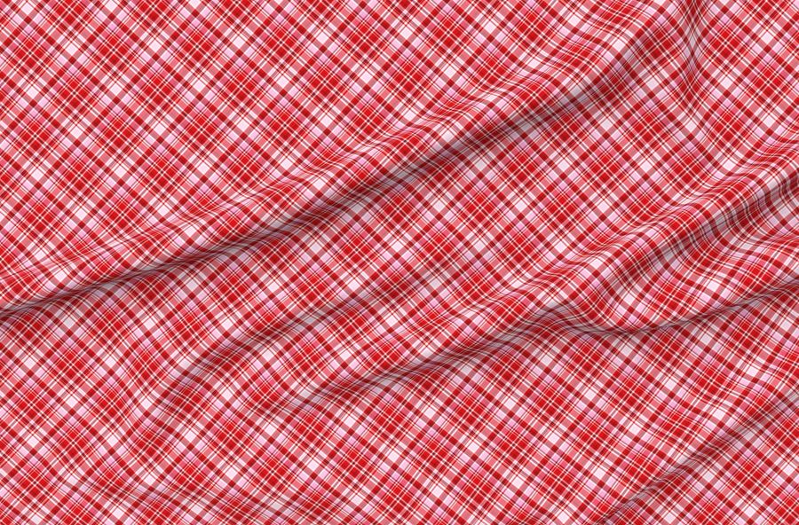 Tartan Valentine'S Day Plaid Red And Pink