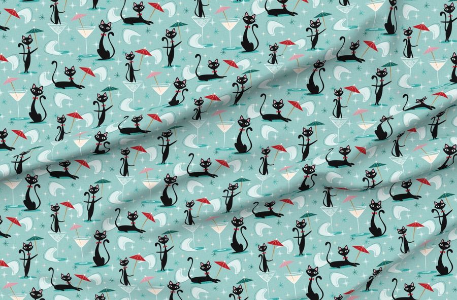 Cocktail Umbrella Cats