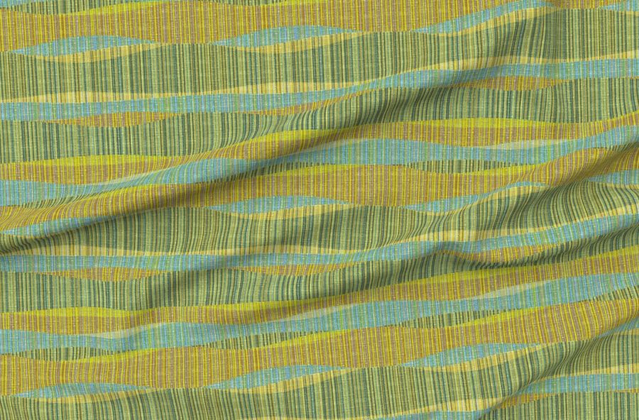Mid Mod Lines Olive And Brown
