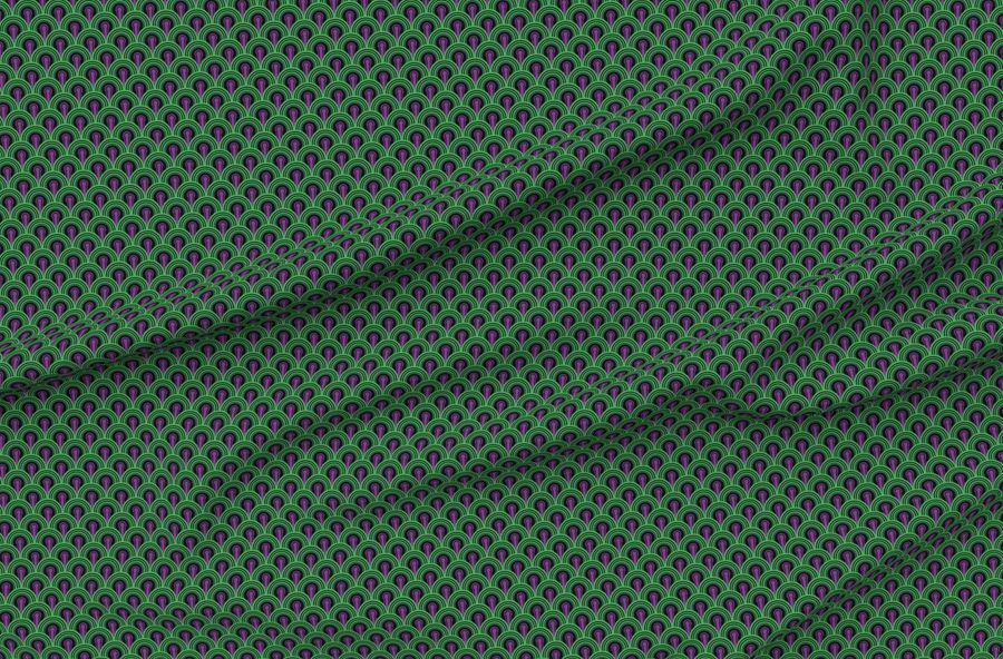 Overlook Hotel Carpet From The Shining Purple/Green (Small Version)