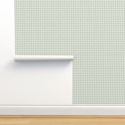 3/8" Sage Green Gingham: Light Sage Gingham Check, Green Buffalo Plaid