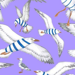 Seagulls Millennial Purple