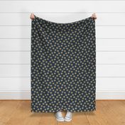 Sunny day boho sunshine and sun rays summer minimal abstract nursery design navy golden yellow