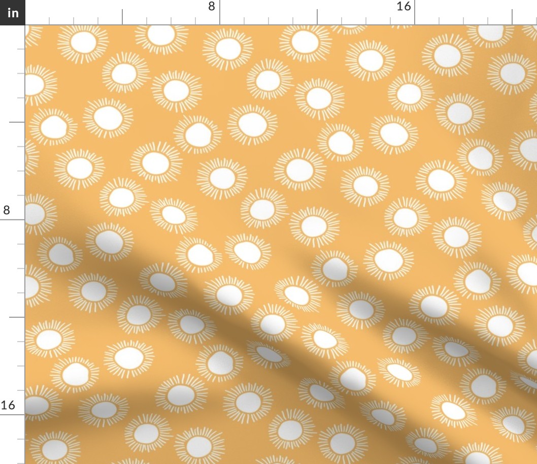 Sunny day boho sunshine and sun rays summer minimal abstract nursery design yellow