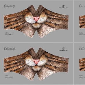 Catmask in sizes adult-preeschooler, cat mask, face mask