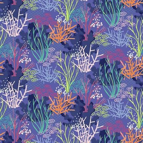 coral Reef - navy Pink - smaller