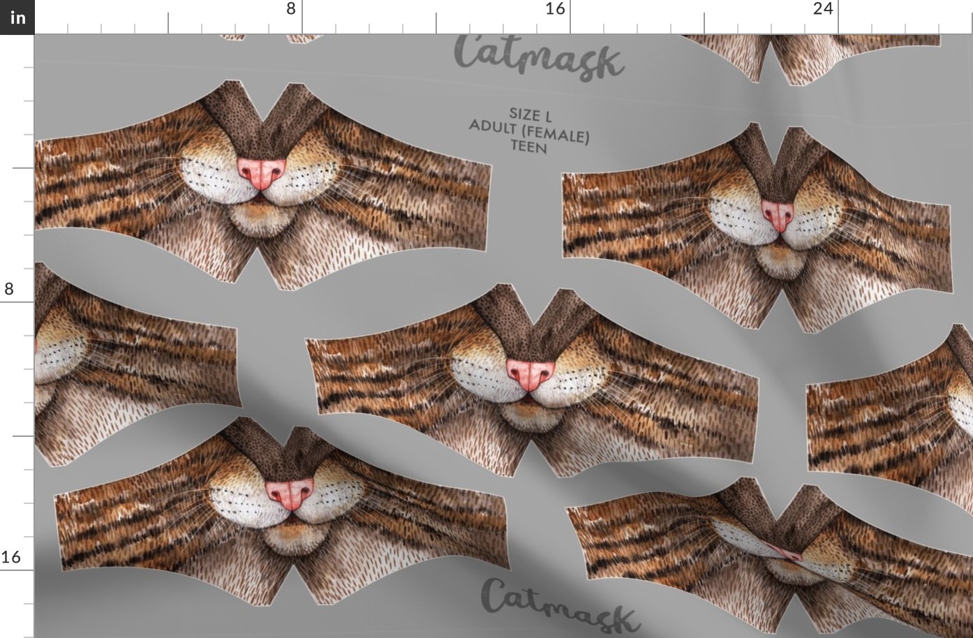 Catmask Size L - Adult (female) and Teens - cat face mask