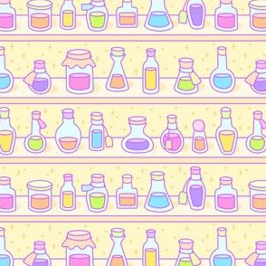 Kawaii Magic Potions on Yellow