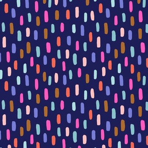 rainbow spots // candied navy