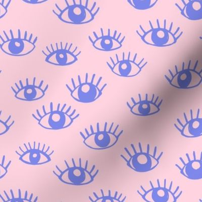 eyes on you // periwinkle + mellow pink